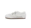 Zapatos Deportivos de Cuero Gamuza con Aumento de Altura Estilo Ballet Alemán para Entrenamiento para Mujer, Nuevo Modelo Verano 2026, Velcro Moda Cómodos Zapatos Casuales