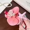 Didy No Tiene Miedo del Mismo Pasador Verde de Phalaenopsis Flor Lateral Flor Artificial Tocado Accesorios para el Cabello de Viaje a la Costa
