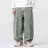 Outono/Inverno 2026 Tamanho Plus Calças Japonesas Largas Retas de Perna Larga Retro Americano Tendência Roupa de Trabalho em Denim Calças Longas Masculinas