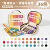 Bolsa de Almacenamiento Especial para Marcadores Acrílicos de Punta Suave para Bolsas de Tela, Gran Capacidad, No Transparente, Apilable, 84 Colores, Marcadores para Pintar