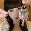 ¡Pendientes de borlas de estilo étnico retro de alta gama! ¡Cada uno es hermoso! Pendientes de Diseño de Lujo Exagerado