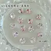 Decoraciones para Uñas con Pedrería Acabado Blanco K9, Pedrería Ovalada sin Base Hielo Azúcar Deslumbrante de Alta Gama, Accesorios de Pedrería para Uñas de Lujo Ligero