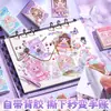Kaba Oso Disfraz Doudou Mini Lindo Pegatina Cuaderno Peces Cuaderno de Bolsillo Portátil Divertido Alivio del Estrés Cuaderno DIY