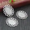 Gema del Tiempo 13x 18mm Diámetro Interior Oval Aleación Base de Colgante Accesorios de Joyería DIY
