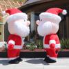 Disfraz de Mascota Inflable de Santa Claus de Dibujos Animados Atuendo para Actuación Festiva Disfraz de Muñeco de Navidad para Actividad de Adultos