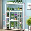 Novo Suporte de Flores de Jardim de Ferro Multicamadas para Interior Casa Varanda Sala de Estar Anti-corrosão Suporte para Vasos de Flores Suporte de Flores