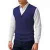 Nuevo Chaleco Suéter de Punto Casual con Cuello en V para Hombre Transfronterizo 2026