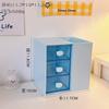 Creative bonito Desktop caixa de armazenamento de plástico gaveta escritório Home caixa cosmética estudante organizador caixa de armazenamento