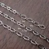 Corrente Nova em Aço Inoxidável Formato O Corrente Cruzada Oval Corrente de Encaixe Elo Soldado Corrente com Lábio Embossado Corrente para Acessório de Joia DIY