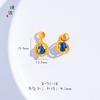 Encanto de oro arena de larga data Jiugongge bolsa de la suerte palabra de la suerte desarrollado campana globo sonajero pulsera pulsera