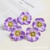 Materiales para manualidades de flor de amapola artificial, accesorios para coronas y arreglos florales, flores pequeñas coloridas hechas a mano para decoración, flores para sombreros, flores de seda