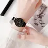 Reloj de estilo popular para estudiantes, estilo coreano, sencillo, deportivo, informal, para hombre, estilo universitario retro atmosférico, reloj para parejas.