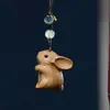 Sândalo Verde, Jacarandá, Buxo Barbie, Coelho Fofo Abraçando, Pingente Fofo para Celular, Chave de Carteira, Pingente de Casal