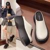 Mules Mary Jane Cerrados de Suela Gruesa para Mujer que Aumentan la Altura, Nuevos de Moda Primavera 2025 Sandalias Deslizables Estilo Birkenstock