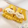 Guantes Calientes de Pollo de Dibujos Animados para Bebé Otoño e Invierno A prueba de Frío Engrosados Lindos para Niños y Niñas de Cinco Dedos Medio Dedo Tapa Abatible