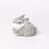 Boutique de Conejitos Imitación Mini Set de Cuatro Conejos Artesanías Hechas a Mano de Alta Gama Joyería Regalo Conejito de Peluche Lindo