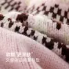 Roupas Infantis Princesa Yuanyuan Suéter Quente para Meninas 2026 Novas Roupas de Inverno Infantis Malha de Gola Redonda Meninas Crianças Médias e Grandes