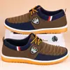 Sapatos de Tecido Old Beijing para Homens, Sapatos de Trabalho Versáteis para o Pai, Tênis Casuais, Sapatos Masculinos de Tamanho Grande, Tênis Casuais de Lona com Cadarço, Transfronteiriços