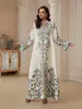 Sw2608 Novo Vestido Longo Estampado da Moda com Strass, Vestido Feminino Plus Size