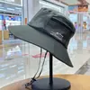 Sombrero de Pescador de Mezclilla Bloqueado por Color Estilo Japonés para Mujer, Sombrero Versátil Vintage de Verano con Protección Solar para Salidas, Senderismo y Pesca
