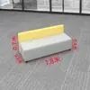 Sofa Combinado Irregular Creativo Moderno Simple para Oficina de Entrenamiento Recepción Sala de Espera Ocio Recepción