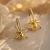 Pendientes de Gancho para Oreja de Araña Hechos a Mano Vintager Vintage para Mujer, Nicho de Lujo Ligero, Moda de Gama Alta, Pendientes y Accesorios para Orejas Únicos