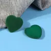 Parche de Terciopelo Acrílico Colorido con Forma de Corazón de 24 mm Pasador Accesorio para el Cabello Aretes Accesorios para Joyería DIY para Mujeres