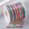 Arte 20 metros No. Cuerda para tejer nudos chinos de 5 líneas, pulsera de cuerda roja DIY, cuerda para la mano, collar, colgante, cuerda de colores, cuerda para tejer
