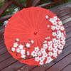 Guarda-chuva de papel de óleo de estilo antigo Traje clássico Hanfu Silk Umbrella Cheongsam Props Decoração Red Umbrella Factory