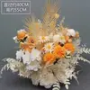 Novo estilo casamento grande estilo arranjo de chão flor simulação flor de seda produto acabado decoração arranjo de flor de eucalipto guia de caminho de palco T arte floral de casamento