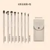 Set de 15 brochas de maquillaje doradas Cangzhou, brocha para difuminar sombras de ojos, brocha para sombra de nariz, brocha para colorete, brochas de maquillaje portátiles con bolsa para brochas