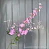 Novo Modelo de Flores Delfínio de 3 Galhos para Arranjos de Chão de Casamento, Flores Artificiais de Alta Qualidade Estilo Fresco, Atacado de Fabricantes Transfronteiriços