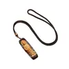 Colgante de Madera de Águila con Guanyin de Pie y Buda, Incrustado con Sándalo Finamente Tallado, Colgante de Madera de Águila Coleccionable Unisex