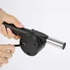 Suprimentos para Churrasco de Acampamento, Soprador para Acender Fogo, Ferramentas de Cozinha Doméstica para Exterior, Soprador Portátil Manual com Manivela Atacado