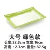 Plato para snacks de melamina a color A5 plato tipo porcelana restaurante de hot pot vajilla de restaurante plato rectangular de plástico comercial