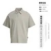 Camisa Polo de Manga Corta de Algodón Air Premium para Hombre, Verano, Manga Raglán Pesada, Sencilla, Casual, Versátil