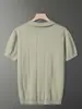 Venta Directa de Fábrica de Camiseta Polo de Manga Corta con Cuello de Alto Gama para Hombre, Transpirable y Amigable con la Piel
