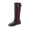 Botas de montar de moda estilo británico de 3.5 cm con bloques de color, nueva colección otoño/invierno 2026, punta redonda, tacón grueso, botas hasta la rodilla para mujer