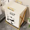 Cesto de Roupa Suja para Uso Doméstico, Cesto Organizador Dobrável para Separar Roupas, com Cesto Separado para Roupa Íntima