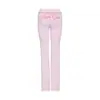 Conjunto de jaqueta curta com zíper e capuz iaiamgia slim fit e calça com estampa de letras e design de costura em contraste