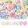Perla de Acrílico Perforada Letra Inglesa Q Versión Pintada Agujero Grande Paracord Bolsa Cadena para Teléfono Accesorios DIY
