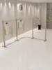 Estante de Exhibición para Tienda de Ropa Acero Inoxidable Tienda de Ropa para Mujer Estante Nuevo Color de Tronco Antiguo De Piso a Piso Colgador Nakajima