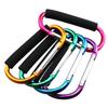 Funda de cuero de espuma suave de aleación de aluminio mediana gancho de alpinismo hebilla de polea hebilla de zapato dispositivo de elevación colorido conveniente colgado rápido