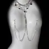 Juguetes Sexuales Transfronterizos Europeos y Americanos, Elegante Collar de Diamantes Gota de Agua, Cadena de Pinza para Pezón de Una Pieza, Pinza para Pezón Extraíble, Pinza para Senos para Mujeres