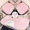 Almohada cervical de peluche para reposacabezas de coche, linda oveja de dibujos animados, cojín para asiento de coche, cojín lumbar universal para coche para las cuatro estaciones