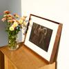 Moldura montada mortise americana e tenon foto frame decoração de parede A3 4K Custom-made qualquer tamanho preto nogueira madeira maciça