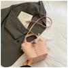 Bolso Tote de Estilo Coreano Transfronterizo 2025 Simple Casual Moda de Mano Tipo Cubo Versátil para Mujer