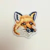 Bordado de logotipo da marca Spot Tide carimbo de bordado adesivo de tecido com bordado de raposa carimbo de bordado patch de logotipo para vestuário atacado