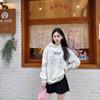 Suéter con capucha Ins de alta gama para mujer con estampado para parejas, ropa con capucha pesada para primavera y otoño, sudadera con capucha personalizada para estudiantes