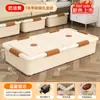 Caja de Almacenamiento Debajo de la Cama Plana para el Hogar con Ruedas Tipo Cajón Organizador de Ropa y Edredones Caja de Almacenamiento Debajo de la Cama Caja de Almacenamiento
